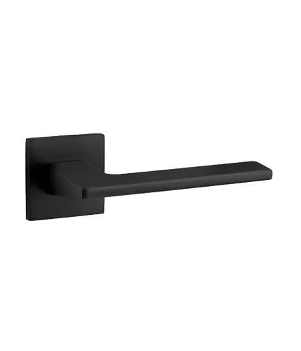 Ручки стандарт Ручка дверная Code Deco на квадратном основании H-30134-A-BLM 